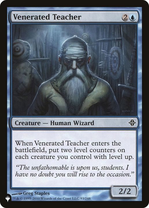 Venerated Teacher in the group Magic the Gathering / Sets / The List at Proxyprinters.com (65842)