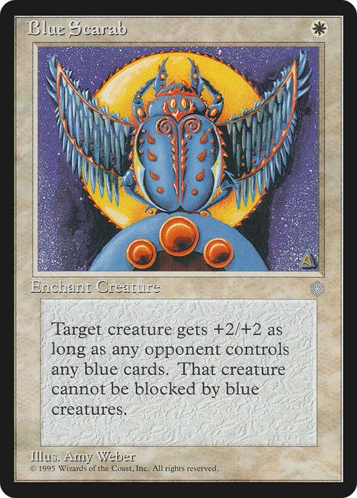 Blue Scarab in the group Magic the Gathering / Types / Colors / White at Proxyprinters.com (65846)