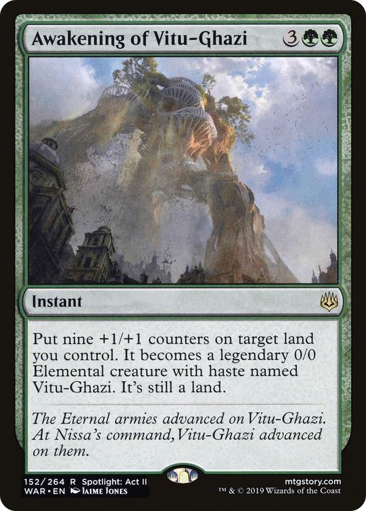 Awakening of Vitu-Ghazi in the group Magic the Gathering / Types / Colors / Green at Proxyprinters.com (65852)