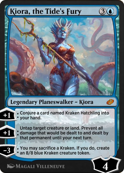 Kiora, the Tide's Fury in the group Magic the Gathering / Types / Colors / Blue at Proxyprinters.com (65854)