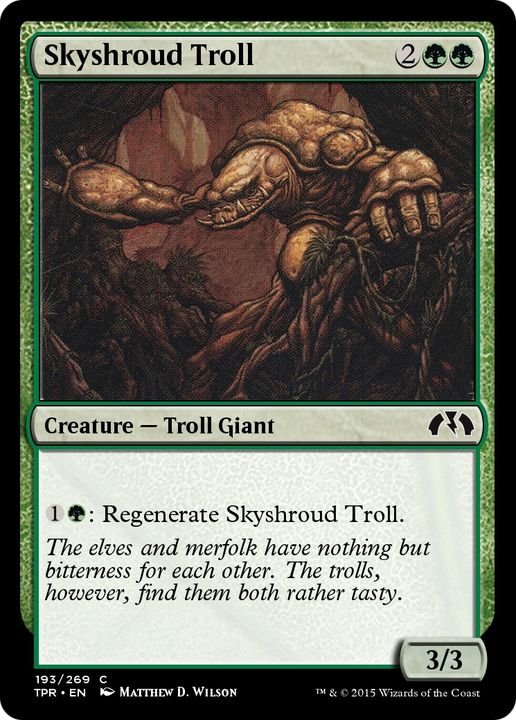 Skyshroud Troll in the group Magic the Gathering / Types / Colors / Green at Proxyprinters.com (65894)