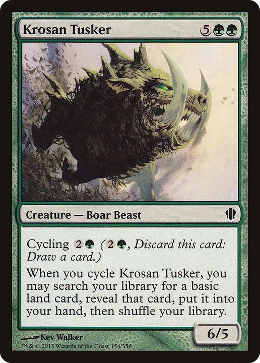 Krosan Tusker in the group Magic the Gathering / Types / Colors / Green at Proxyprinters.com (659)