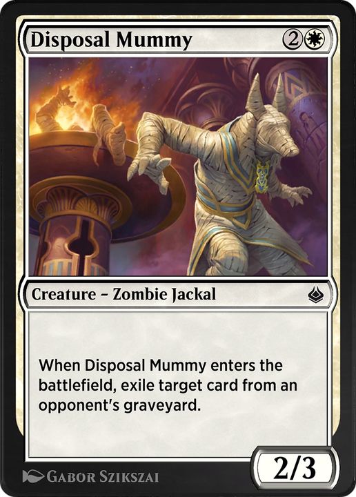 Disposal Mummy in the group Magic the Gathering / Types / Creatures / Zombie at Proxyprinters.com (65900)