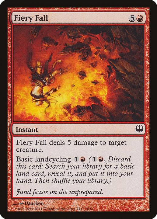 Fiery Fall in the group Magic the Gathering / Types / Colors / Red at Proxyprinters.com (65903)