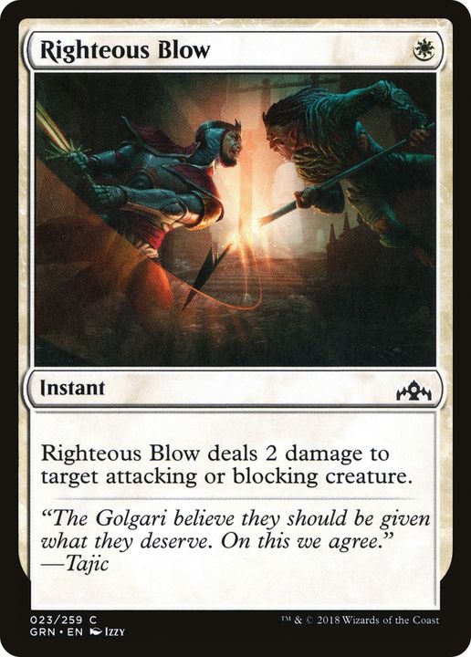 Righteous Blow in the group Magic the Gathering / Types / Colors / White at Proxyprinters.com (65909)