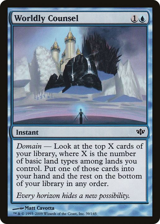 Worldly Counsel in the group Magic the Gathering / Types / Colors / Blue at Proxyprinters.com (65920)