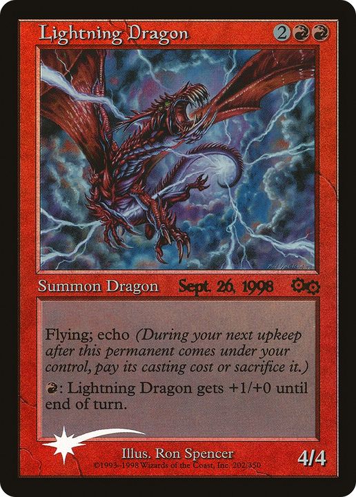 Lightning Dragon in the group Magic the Gathering / Sets / Urza's Saga Promos at Proxyprinters.com (65922)