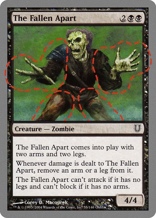 The Fallen Apart in the group Magic the Gathering / Sets / Unhinged Promos at Proxyprinters.com (65925)