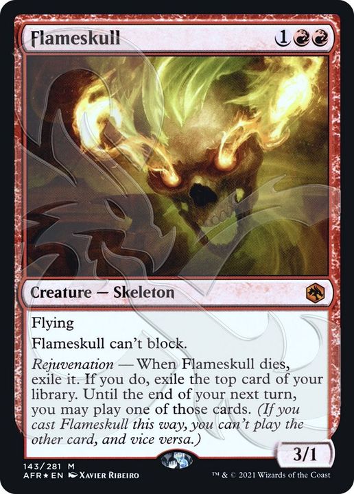 Flameskull in the group Magic the Gathering / Types / Colors / Red at Proxyprinters.com (6593)