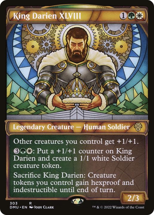 King Darien XLVIII in the group Magic the Gathering / Types / Colors / Multicolors / G, W at Proxyprinters.com (65968)