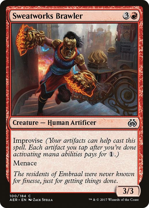 Sweatworks Brawler in the group Magic the Gathering / Sets / Aether Revolt at Proxyprinters.com (65971)