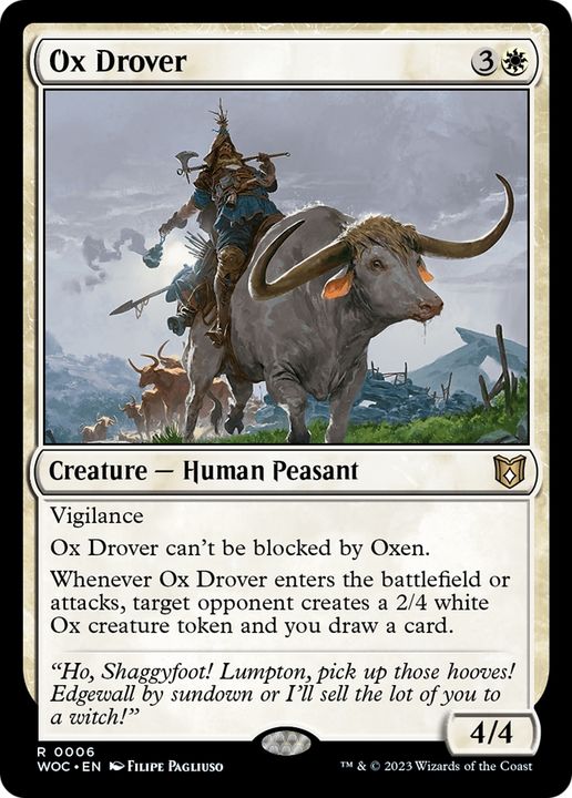 Ox Drover in the group Magic the Gathering / Types / Creatures / Human at Proxyprinters.com (65972)