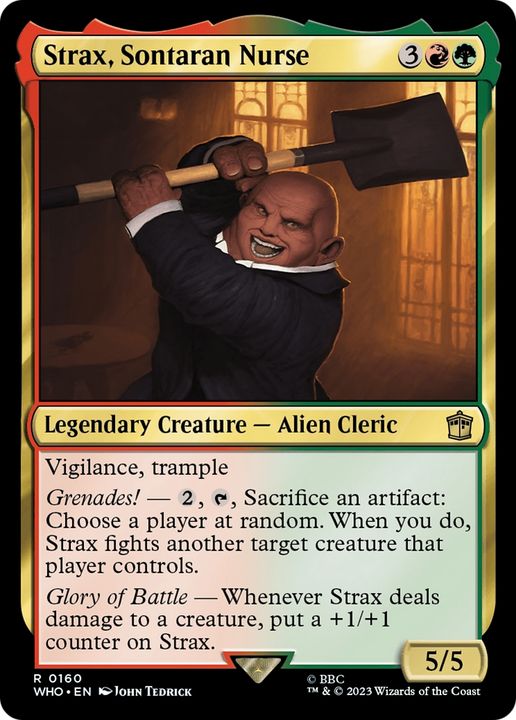 Strax, Sontaran Nurse in the group Magic the Gathering / Types / Colors / Multicolors / G, R at Proxyprinters.com (65987)