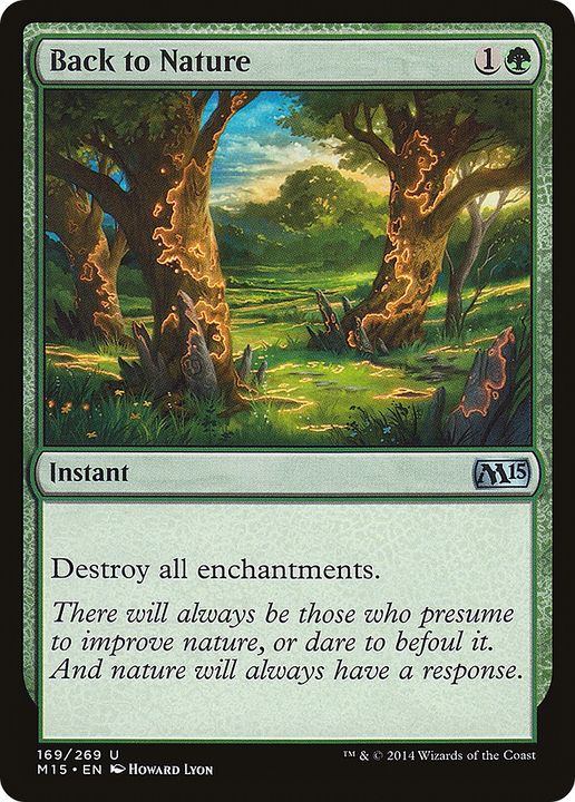 Back to Nature in the group Magic the Gathering / Types / Colors / Green at Proxyprinters.com (66018)