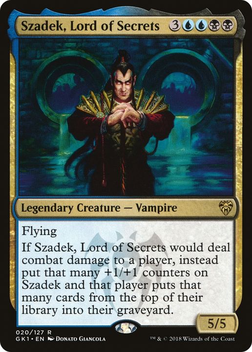 Szadek, Lord of Secrets in the group Magic the Gathering / Types / Colors / Multicolors / B, U at Proxyprinters.com (66048)