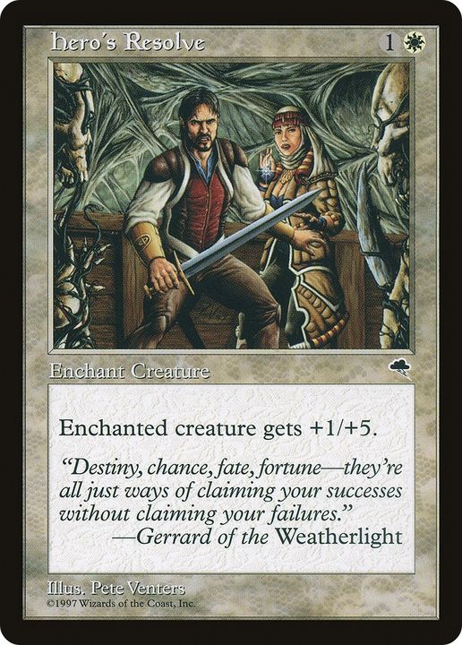 Hero's Resolve in the group Magic the Gathering / Types / Colors / White at Proxyprinters.com (66101)