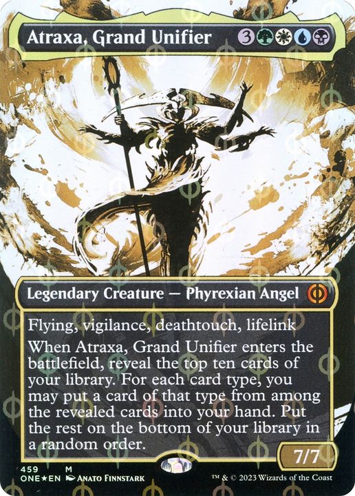 Atraxa, Grand Unifier in the group Magic the Gathering / Types / Colors / Multicolors / B, G, U, W at Proxyprinters.com (66110)