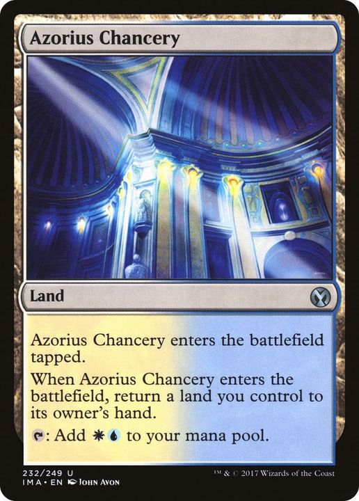 Azorius Chancery in the group Magic the Gathering / Sets / Iconic Masters Tokens at Proxyprinters.com (6612)