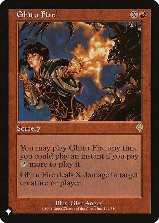 Ghitu Fire in the group Magic the Gathering / Types / Colors / Red at Proxyprinters.com (6613)