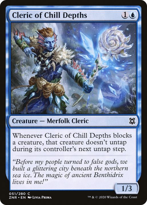 Cleric of Chill Depths in the group Magic the Gathering / Types / Colors / Blue at Proxyprinters.com (66136)