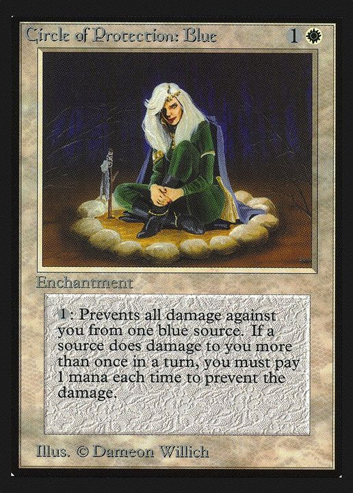 Circle of Protection: Blue in the group Magic the Gathering / Sets / Intl. Collectors' Edition at Proxyprinters.com (66140)