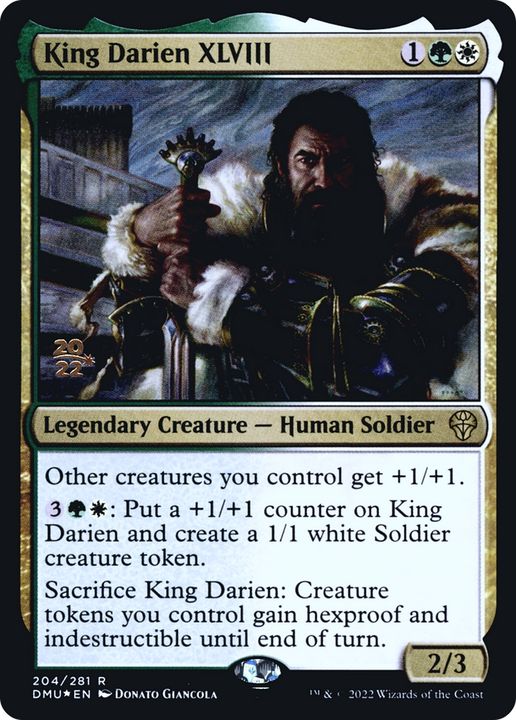 King Darien XLVIII in the group Magic the Gathering / Sets / Dominaria United Promos at Proxyprinters.com (66162)