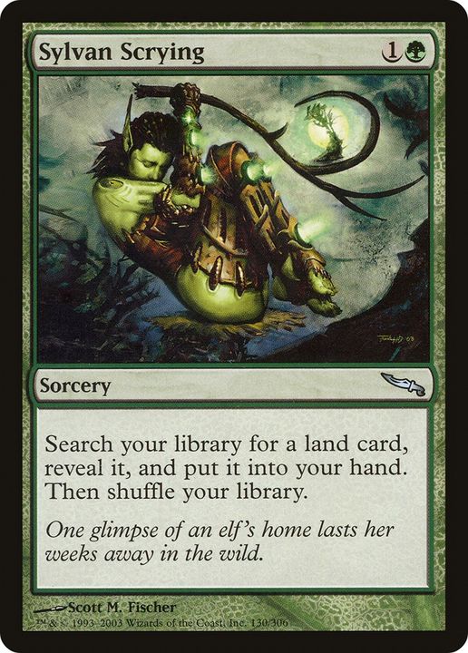 Sylvan Scrying in the group Magic the Gathering / Types / Colors / Green at Proxyprinters.com (66172)