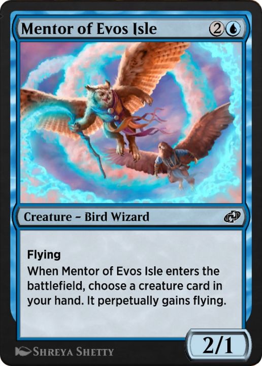 Mentor of Evos Isle in the group Magic the Gathering / Types / Creatures / Wizard at Proxyprinters.com (66187)