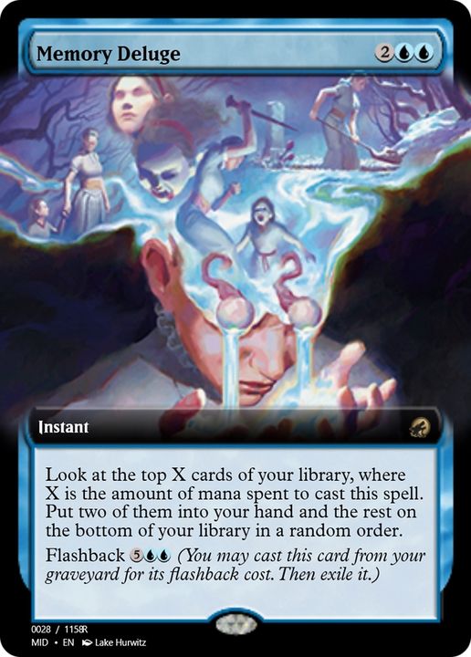 Memory Deluge in the group Magic the Gathering / Types / Colors / Blue at Proxyprinters.com (66196)