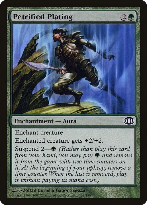 Petrified Plating in the group Magic the Gathering / Types / Colors / Green at Proxyprinters.com (6621)