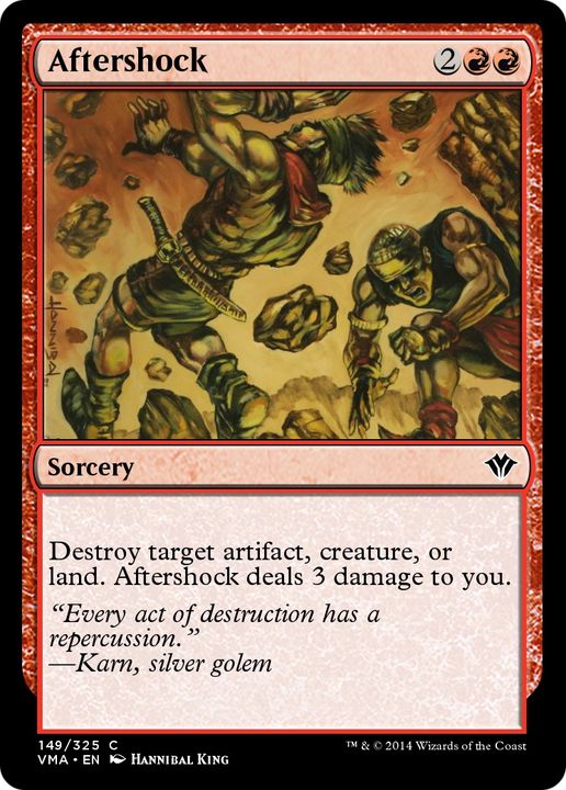 Aftershock in the group Magic the Gathering / Types / Colors / Red at Proxyprinters.com (66225)