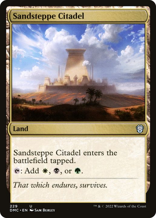 Sandsteppe Citadel in the group Magic the Gathering / Types / Colors / Colorless at Proxyprinters.com (66239)