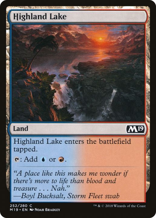 Highland Lake in the group Magic the Gathering / Sets / Core Set 2019 at Proxyprinters.com (66258)