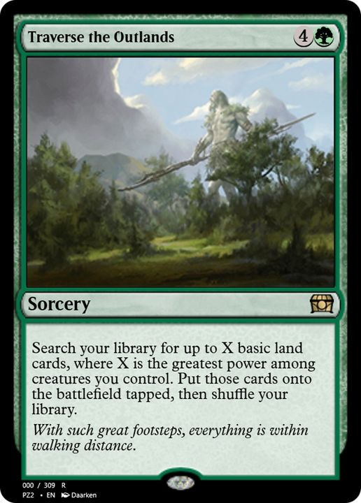 Traverse the Outlands in the group Magic the Gathering / Types / Colors / Green at Proxyprinters.com (66272)