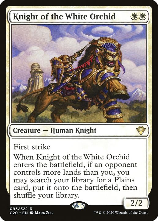 Knight of the White Orchid in the group Magic the Gathering / Types / Creatures / Human at Proxyprinters.com (66282)