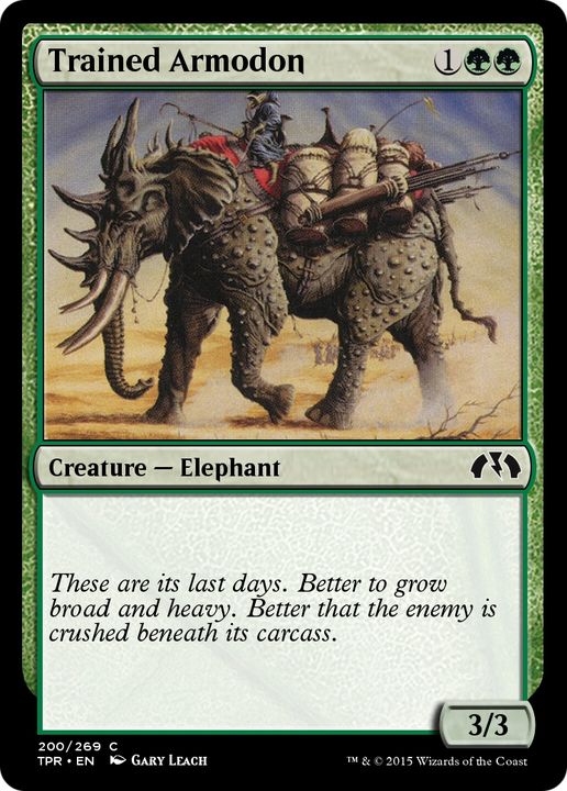 Trained Armodon in the group Magic the Gathering / Types / Colors / Green at Proxyprinters.com (66306)