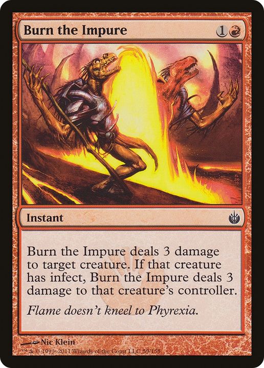 Burn the Impure in the group Magic the Gathering / Types / Colors / Red at Proxyprinters.com (66312)