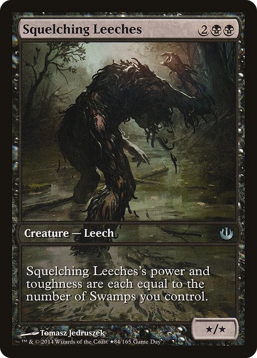 Squelching Leeches in the group Magic the Gathering / Types / Colors / Black at Proxyprinters.com (66313)