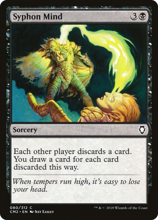 Syphon Mind in the group Magic the Gathering / Types / Colors / Black at Proxyprinters.com (66344)