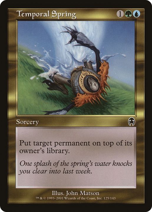 Temporal Spring in the group Magic the Gathering / Types / Colors / Multicolors / G, U at Proxyprinters.com (66349)