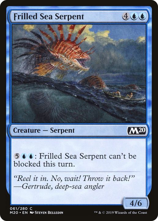 Frilled Sea Serpent in the group Magic the Gathering / Sets / Core Set 2020 at Proxyprinters.com (66374)