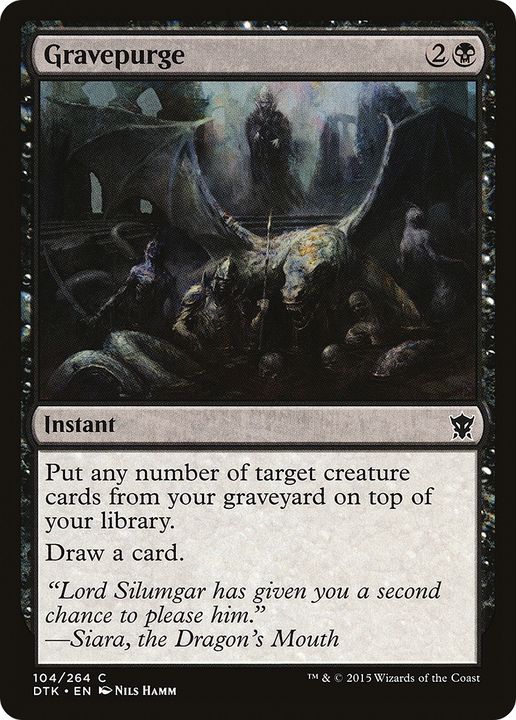 Gravepurge in the group Magic the Gathering / Types / Colors / Black at Proxyprinters.com (66423)