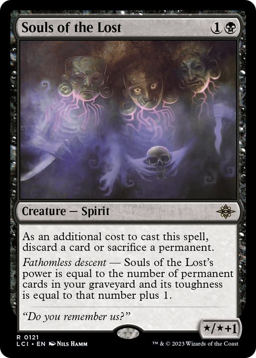 Souls of the Lost in the group Magic the Gathering / Types / Colors / Black at Proxyprinters.com (66435)