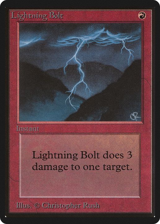 Lightning Bolt in the group Magic the Gathering / Types / Colors / Red at Proxyprinters.com (66454)