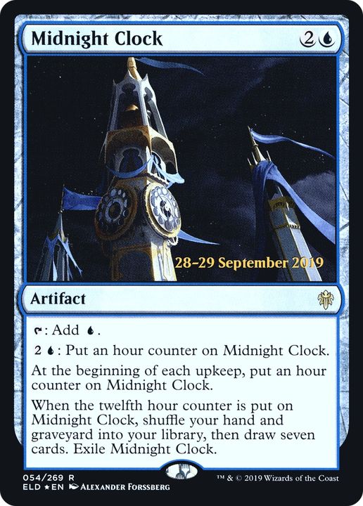 Midnight Clock in the group Magic the Gathering / Sets / Throne of Eldraine Promos at Proxyprinters.com (66463)