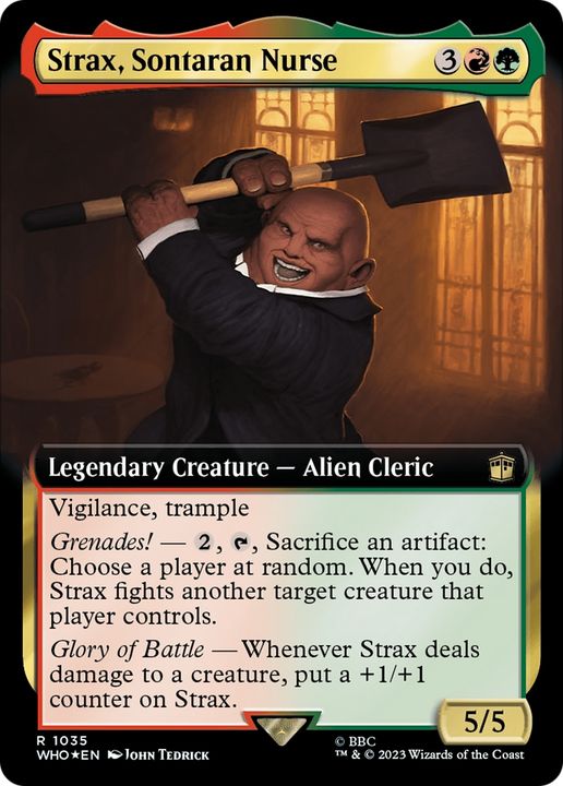 Strax, Sontaran Nurse in the group Magic the Gathering / Types / Colors / Multicolors / G, R at Proxyprinters.com (66478)