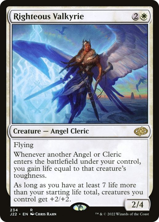 Righteous Valkyrie in the group Magic the Gathering / Types / Colors / White at Proxyprinters.com (66486)