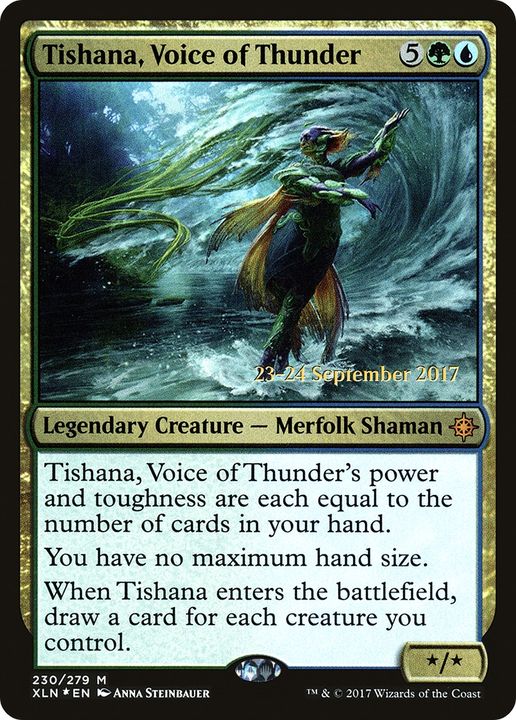 Tishana, Voice of Thunder in the group Magic the Gathering / Types / Colors / Multicolors / G, U at Proxyprinters.com (66497)