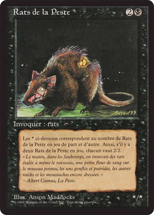 Plague Rats in the group Magic the Gathering / Types / Colors / Black at Proxyprinters.com (66499)