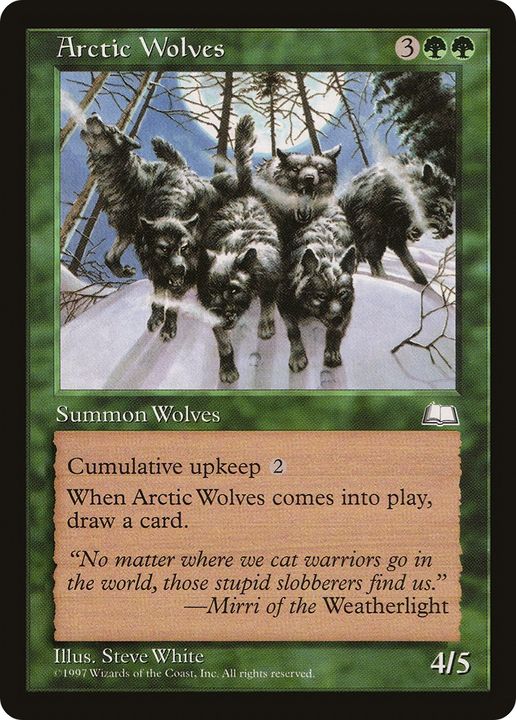 Arctic Wolves in the group Magic the Gathering / Types / Colors / Green at Proxyprinters.com (66515)